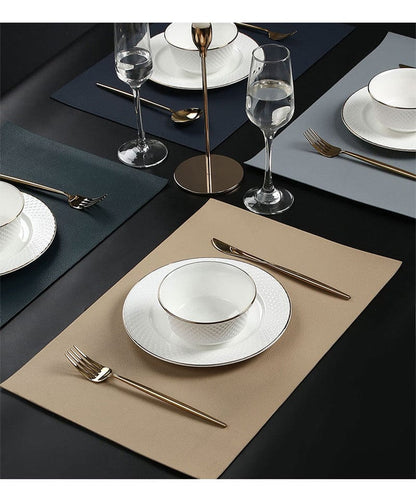 Set De Table Antidérapant Beige Crême