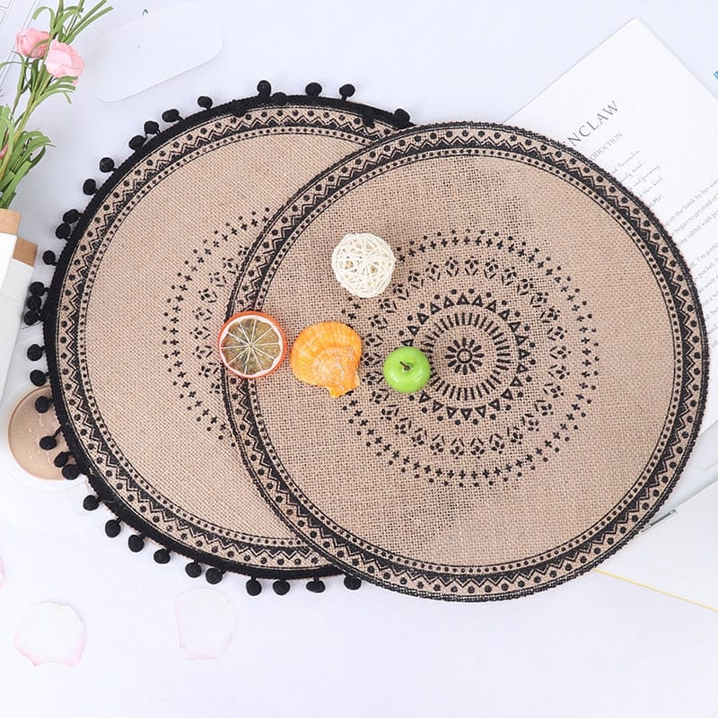 Set De Table Rond Action Jute