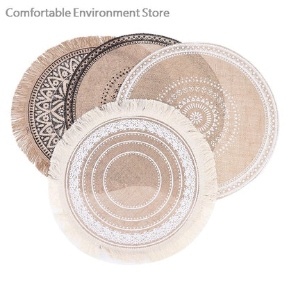 Set De Table Rond Action Jute