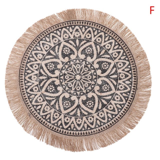 Set De Table Rond Action Jute