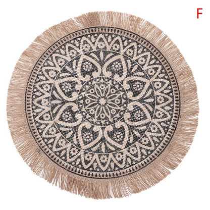 Set De Table Rond Action Jute