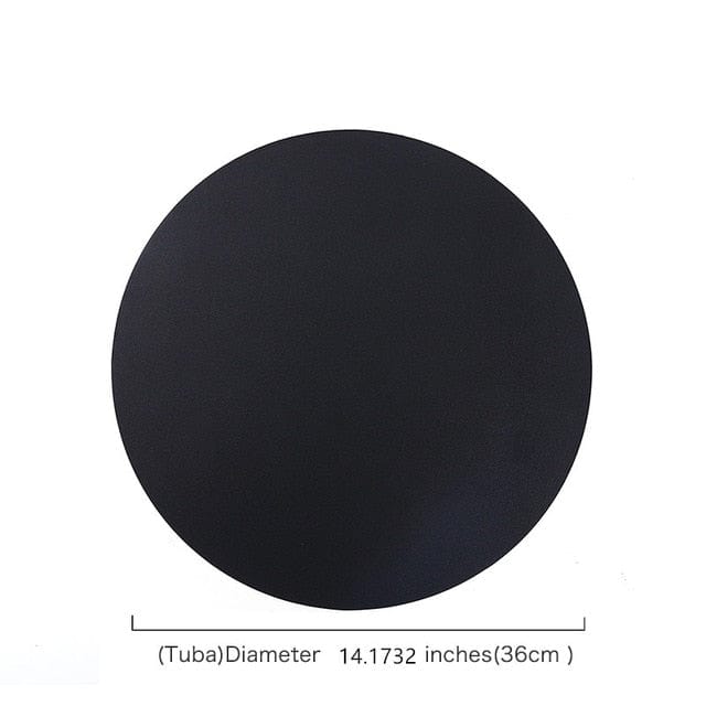 Set De Table Rond Noir